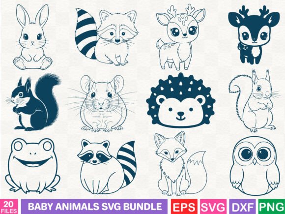 Baby Animals SVG Bundle