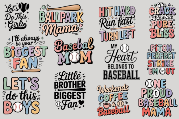 Baseball SVG Bundle 83 Designs Digital