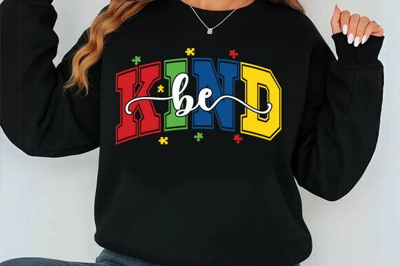Be Kind Autism Awareness SVG