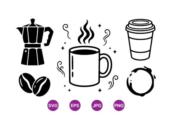 Coffee Icon SVG Collection
