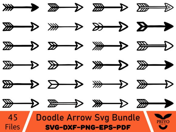 Doodle Arrow SVG Bundle
