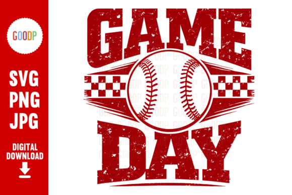 Game Day Baseball Distressed SVG
