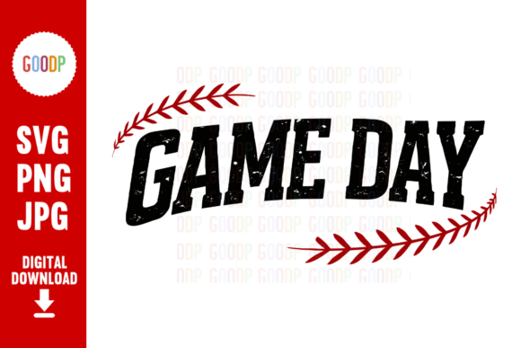 Game Day Baseball Stitches SVG