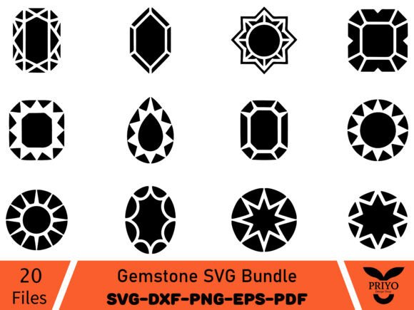 Gemstone SVG Bundle