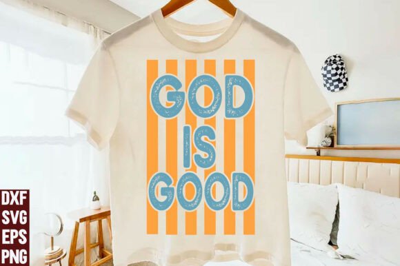 God is Good SVG, Striped Easter PNG