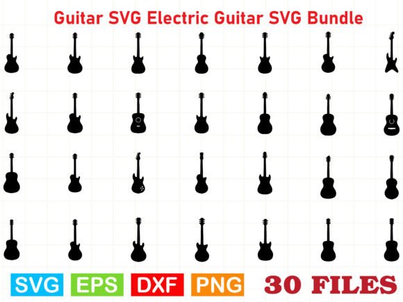 Guitar SVG Electric Guitar SVG Bundle