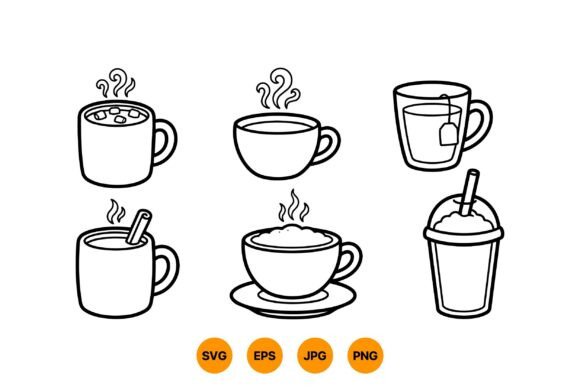 Hot Drink Mug Clipart Pack