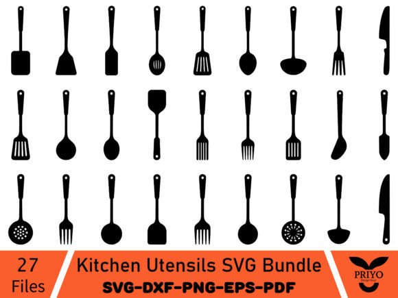 Kitchen Utensils SVG Bundle