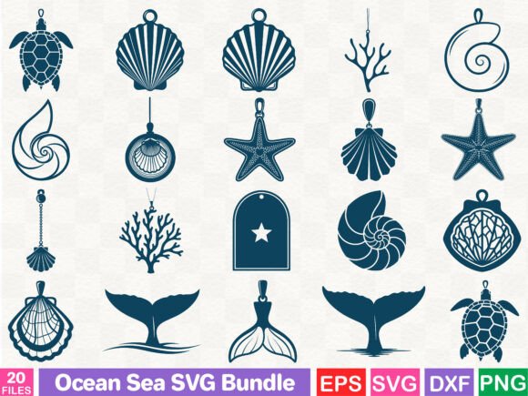 Ocean Sea SVG Bundle