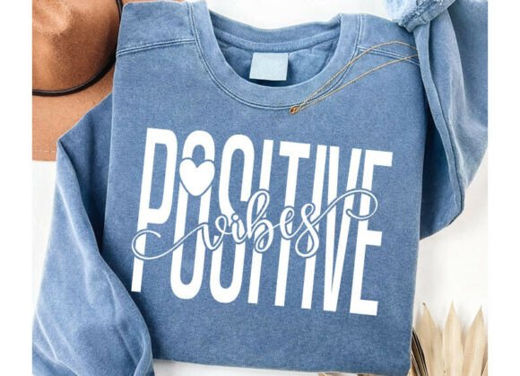 Positive Vibes SVG: Boho Affirmation Design