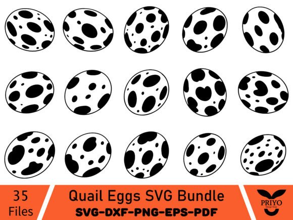 Quail Eggs SVG Bundle
