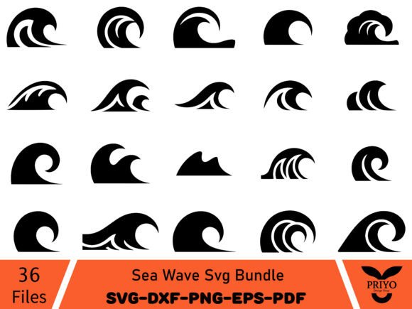 Sea Wave SVG Bundle