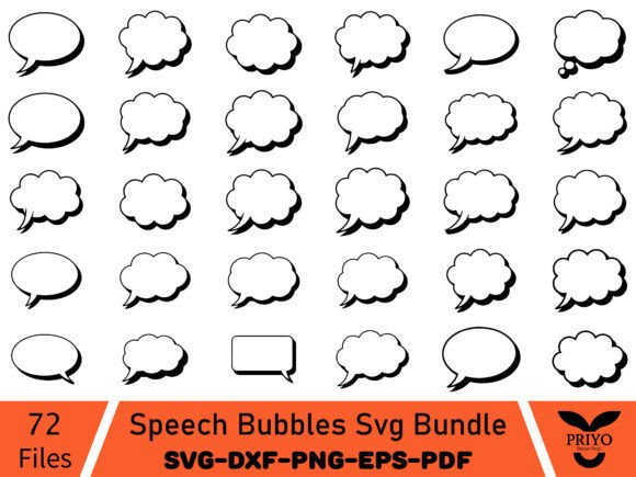 Speech Bubbles SVG Bundle