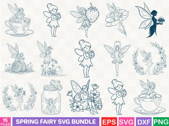 Spring Fairy SVG Bundle